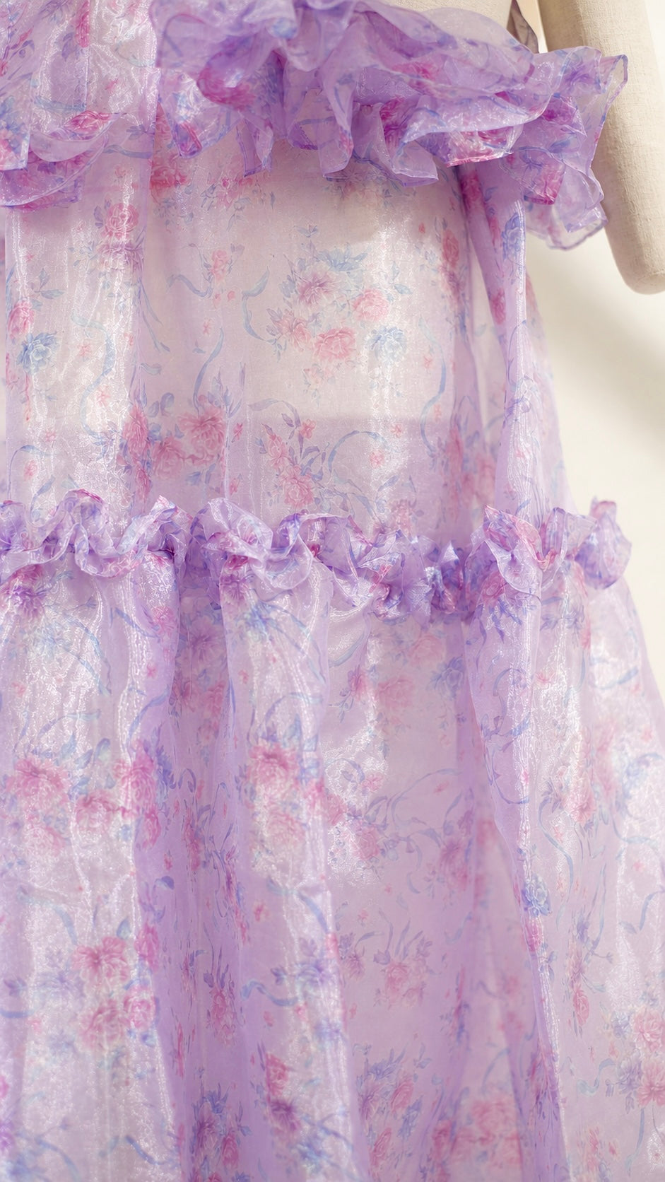 Organza Rose Long Skirt