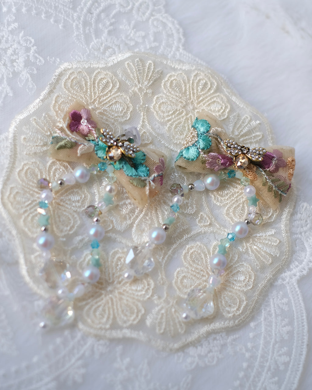 プティ・ティアラ・ドロップ・ピアス