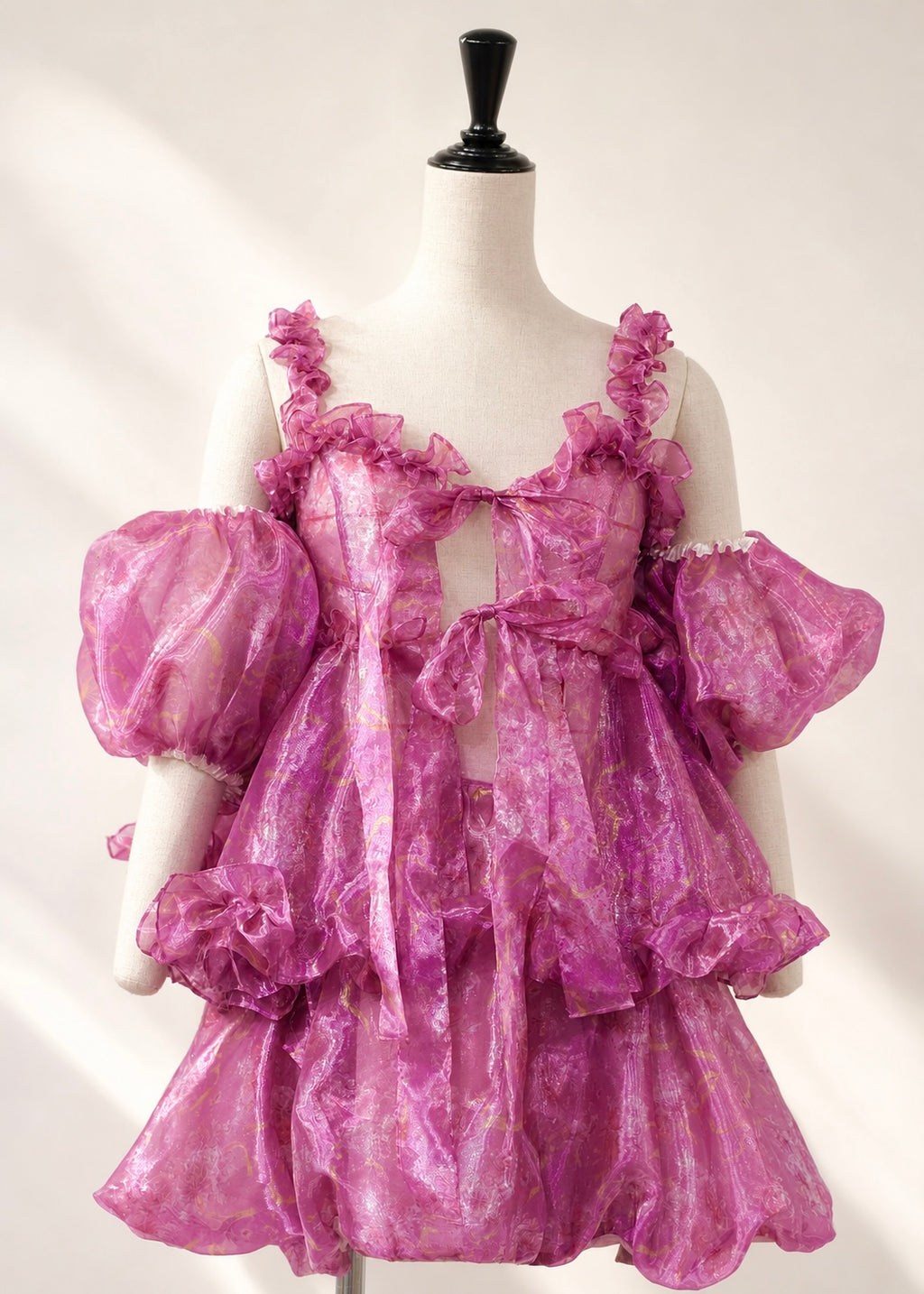Organza Rose Mini Skirt