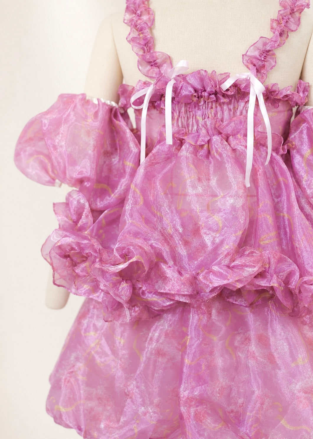 Organza Rose Mini Skirt