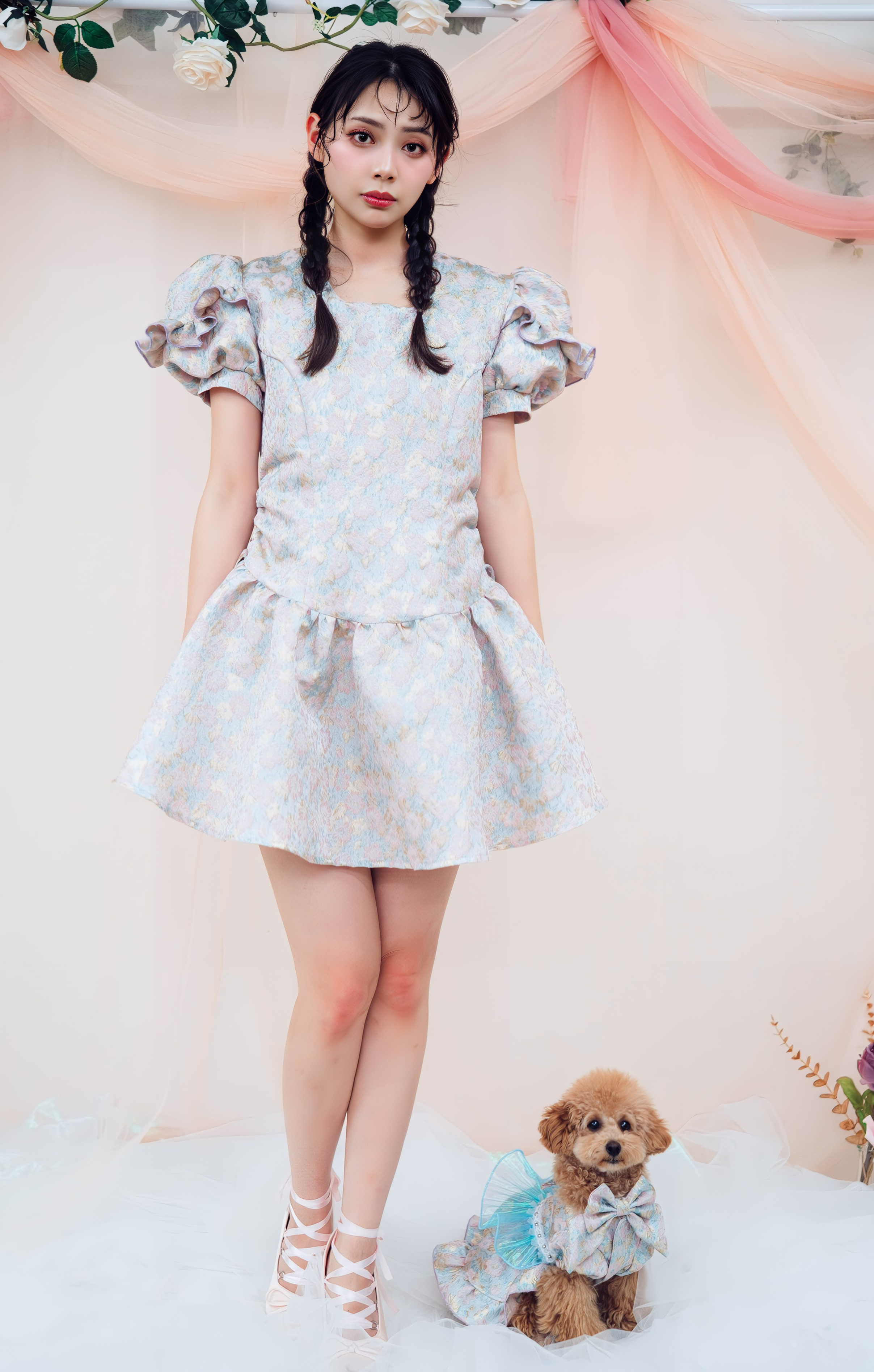 ジャガードミニワンピース