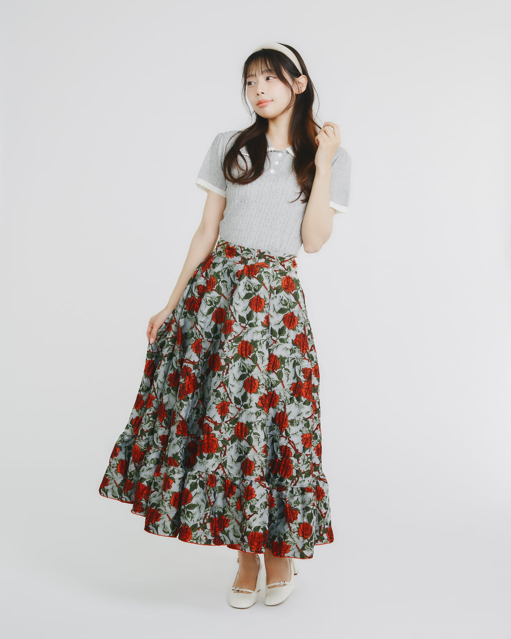 acquard skirt