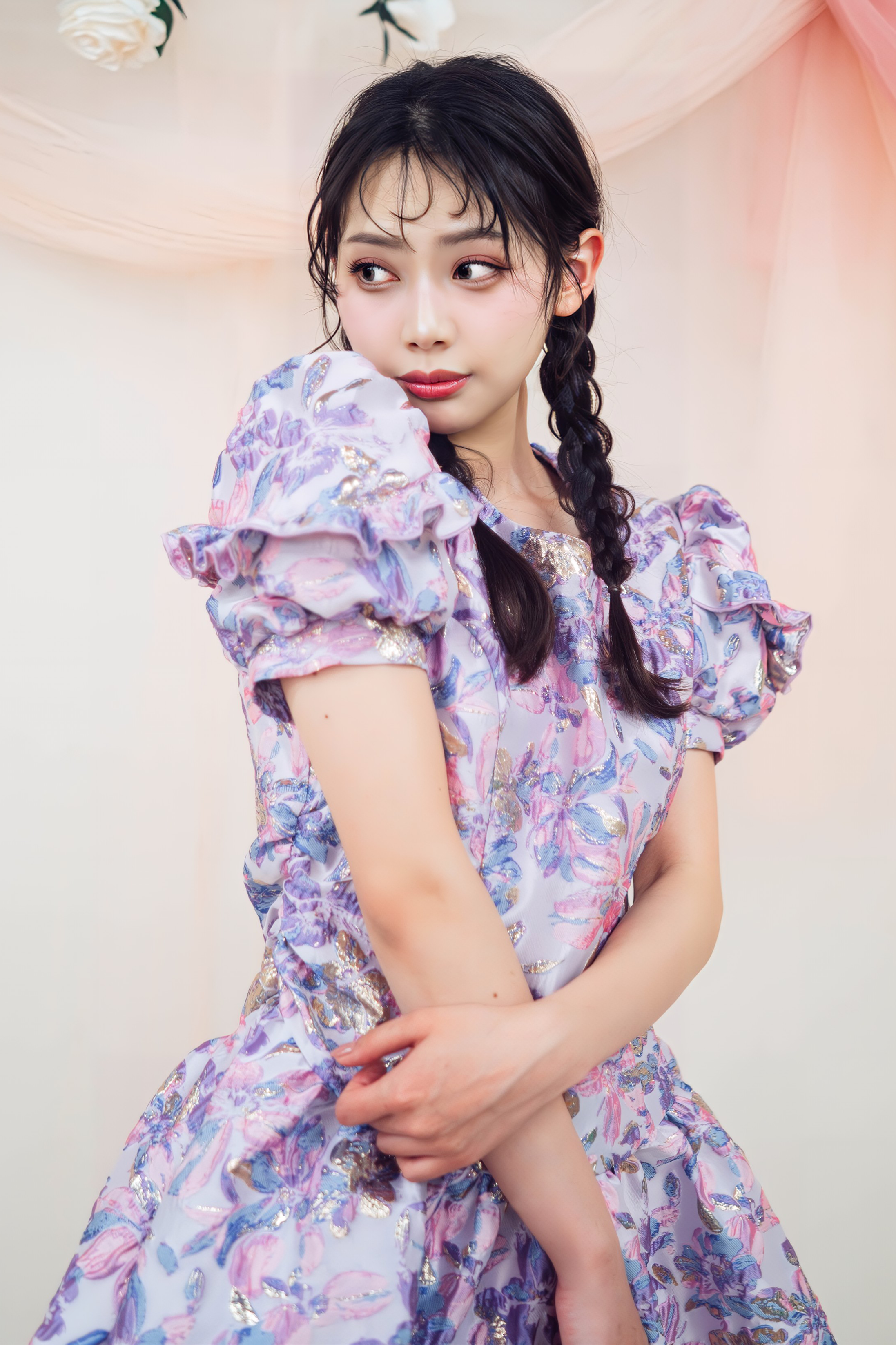 ジャガードロングワンピース