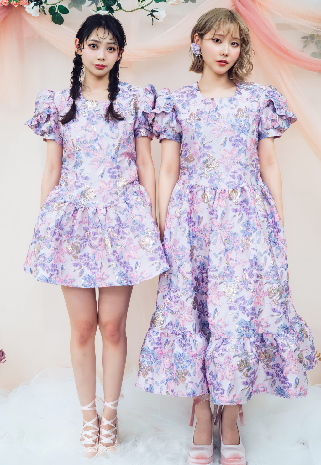 ジャガードロングワンピース