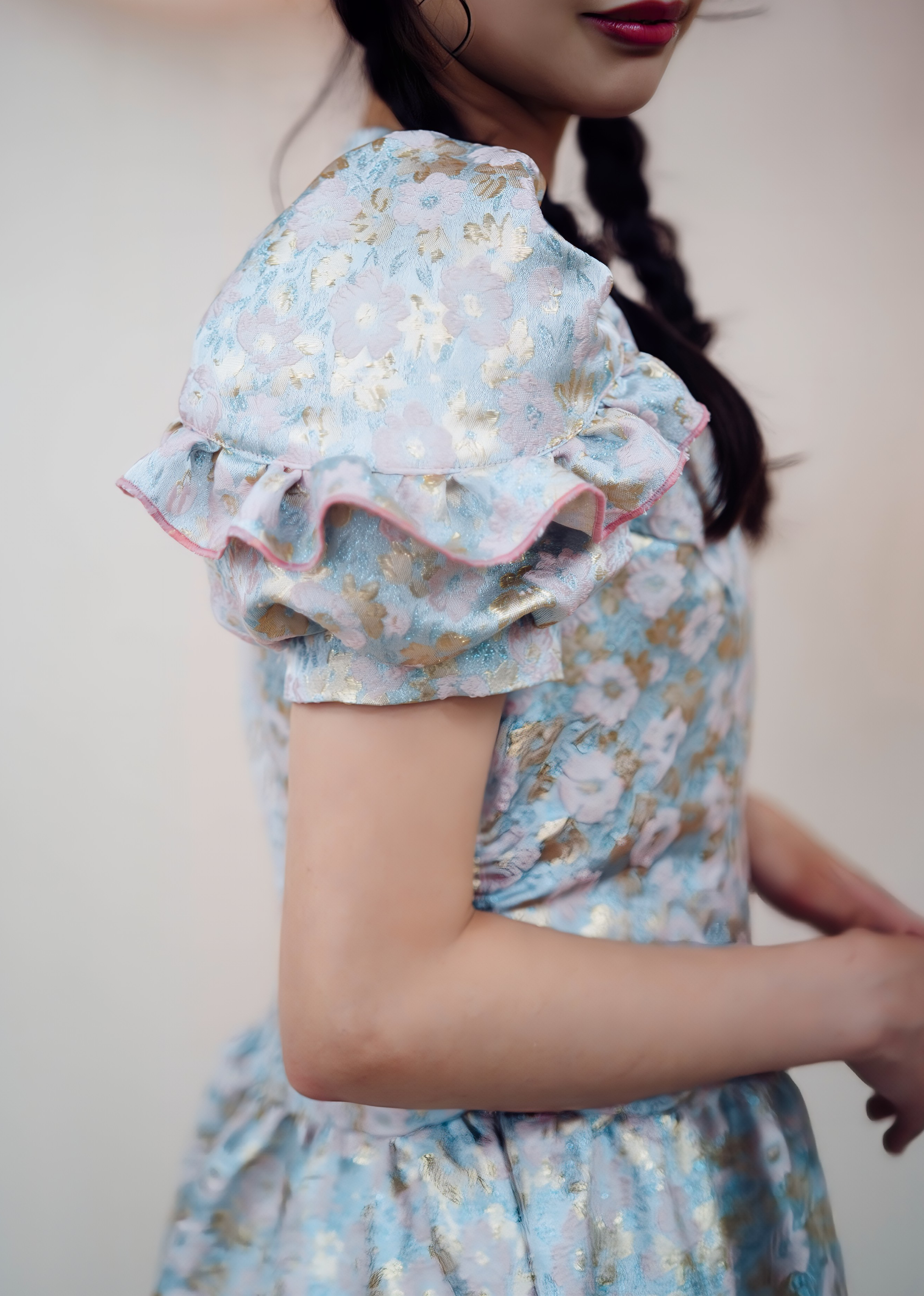 ジャガードロングワンピース